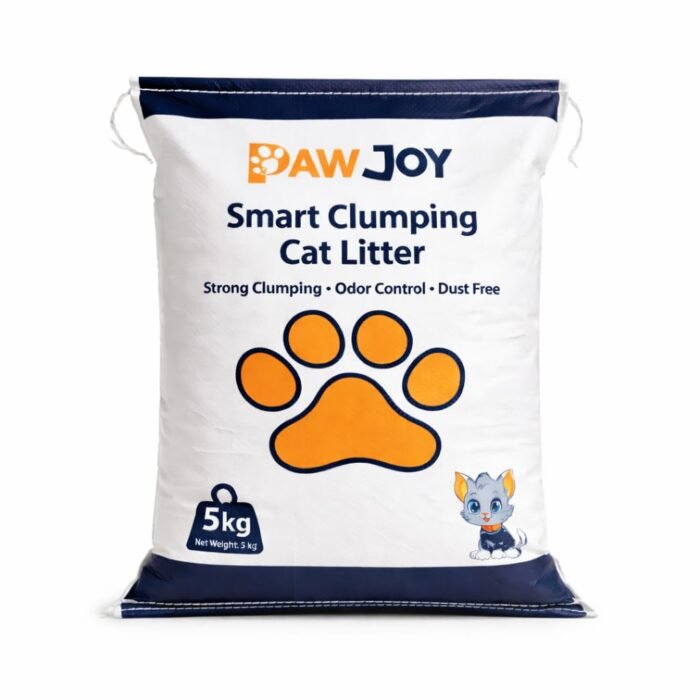 PawJoy Scented Cat Litter – 20kg | Super Fast Clumping, Odor Control, Fresh Lavender Fragrance, Low Dust Formula