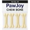 PawJoy Rawhide Dog Chew Bone 4 Inches, Chicken Flavour, Dog Treats, Delicious Bones Dogs, Puppy Snack 500 Grams
