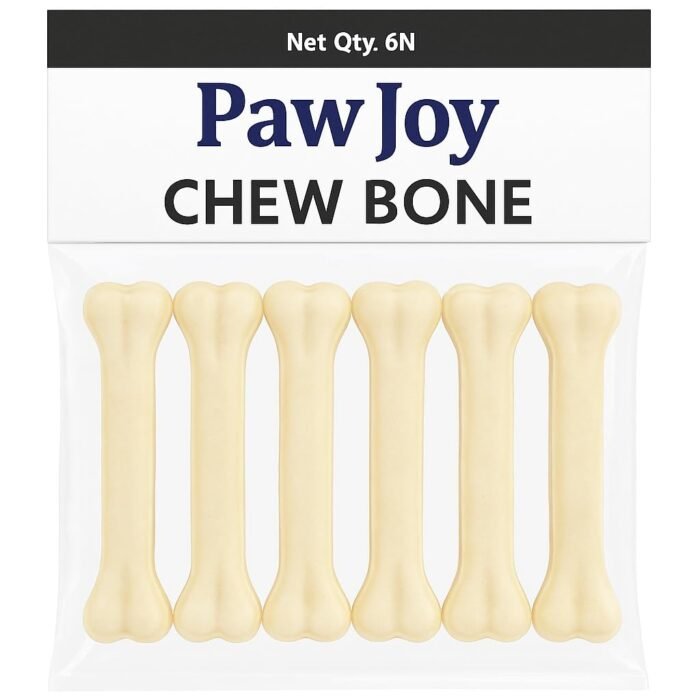 PawJoy Dog Chew Bone 3 Inches, 500 Grams, 14 Pcs Chicken Flavour, Dog Treats, Delicious Bones for Small Dogs, Puppy Snack