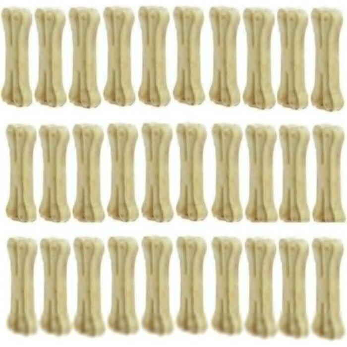 PawJoy Rawhide Dog Chew Bone 6 Inches, Chicken Flavour, Dog Treats, Delicious Bones Dogs, Puppy Snack 500 Grams