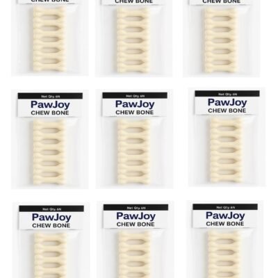 PawJoy Dog Chew Bone 3 Inches, 500 Grams, 14 Pcs Chicken Flavour, Dog Treats, Delicious Bones for Small Dogs, Puppy Snack