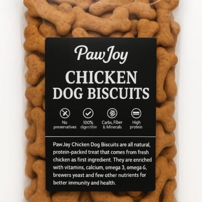 PawJoy Dog Chciken Biscuits 1KG for Adult Puppy All Breed