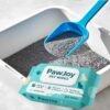 PawJoy Scented Cat Litter – 2kg | Plus One Cat Wipes | Super Fast Clumping, Odor Control, Travel Pack, Low Dust Formula | Combo Pack