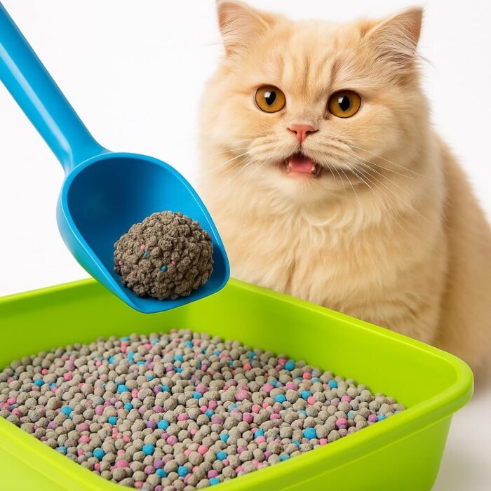 PawJoy Scented Cat Litter – 4kg | Super Fast Clumping, Odor Control, Lavender Fragrance, Low Dust Formula